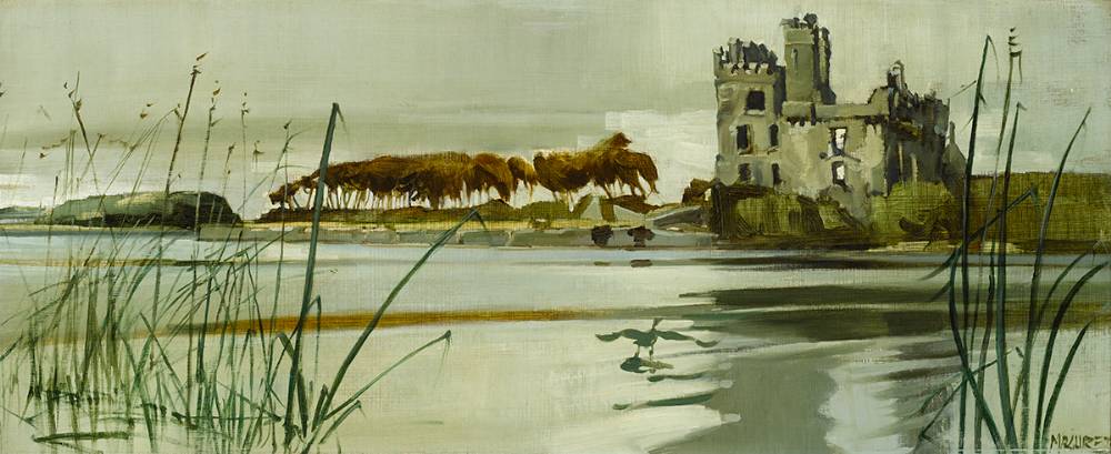 MENLO CASTLE, COUNTY GALWAY, 1972 by Cecil Maguire sold for 4,350 at Whyte's Auctions