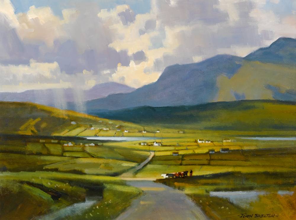 IN THE JOYCE COUNTRY, CONNEMARA, COUNTY GALWAY by John Skelton sold for 1,400 at Whyte's Auctions