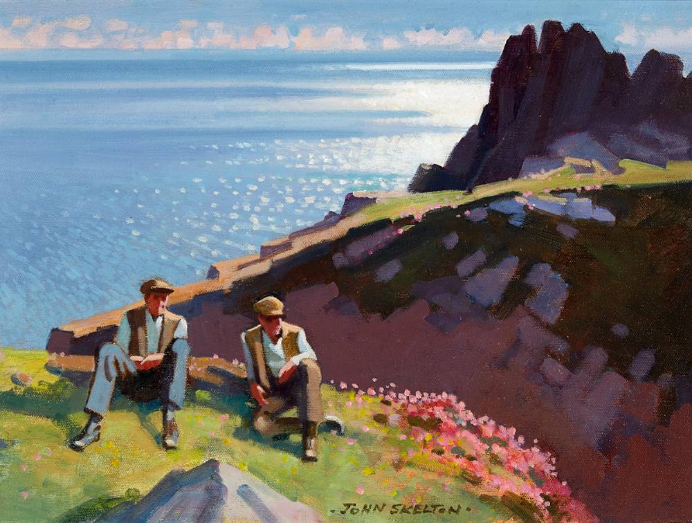 D�N BUNNAFAHY, ACHILL ISLAND, COUNTY MAYO, 1994 by John Skelton sold for �1,900 at Whyte's Auctions