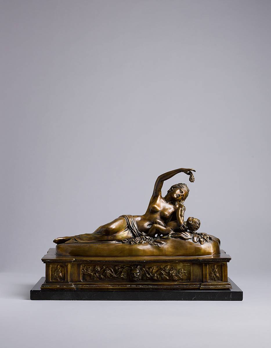 INO AND BACCHUS, 1851 by John Henry Foley sold for �4,700 at Whyte's Auctions