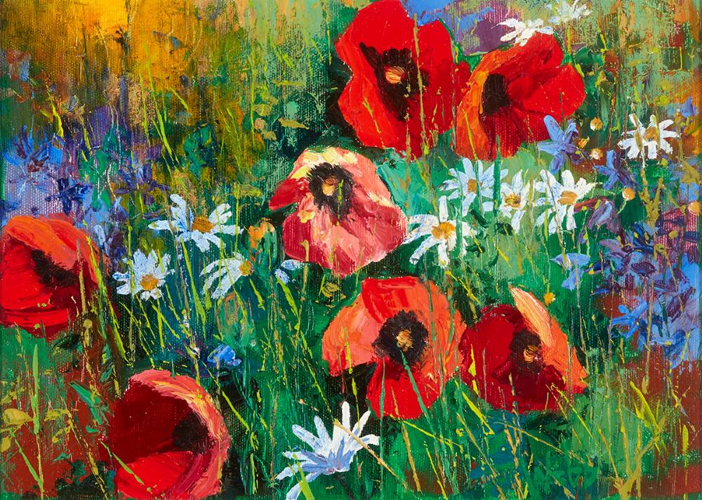 POPPIES AND DAISIES by Kenneth Webb sold for 5,800 at Whyte's Auctions