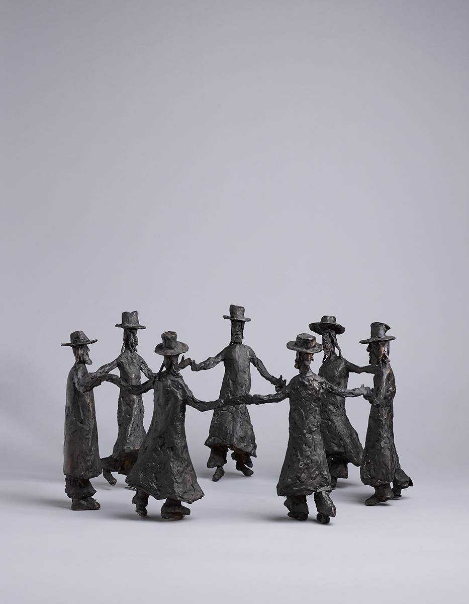 DANCING RABBIS, 2005 by John Behan sold for �16,500 at Whyte's Auctions