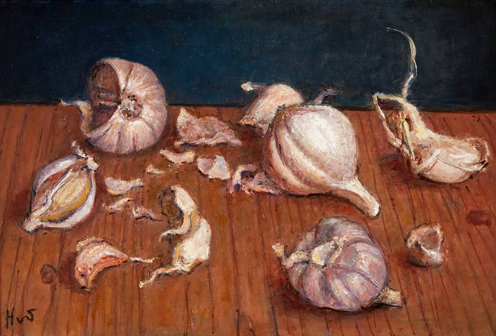 STILL LIFE WITH GARLIC BULBS by Hilda Van Stockum HRHA (1908-2006) at Whyte's Auctions