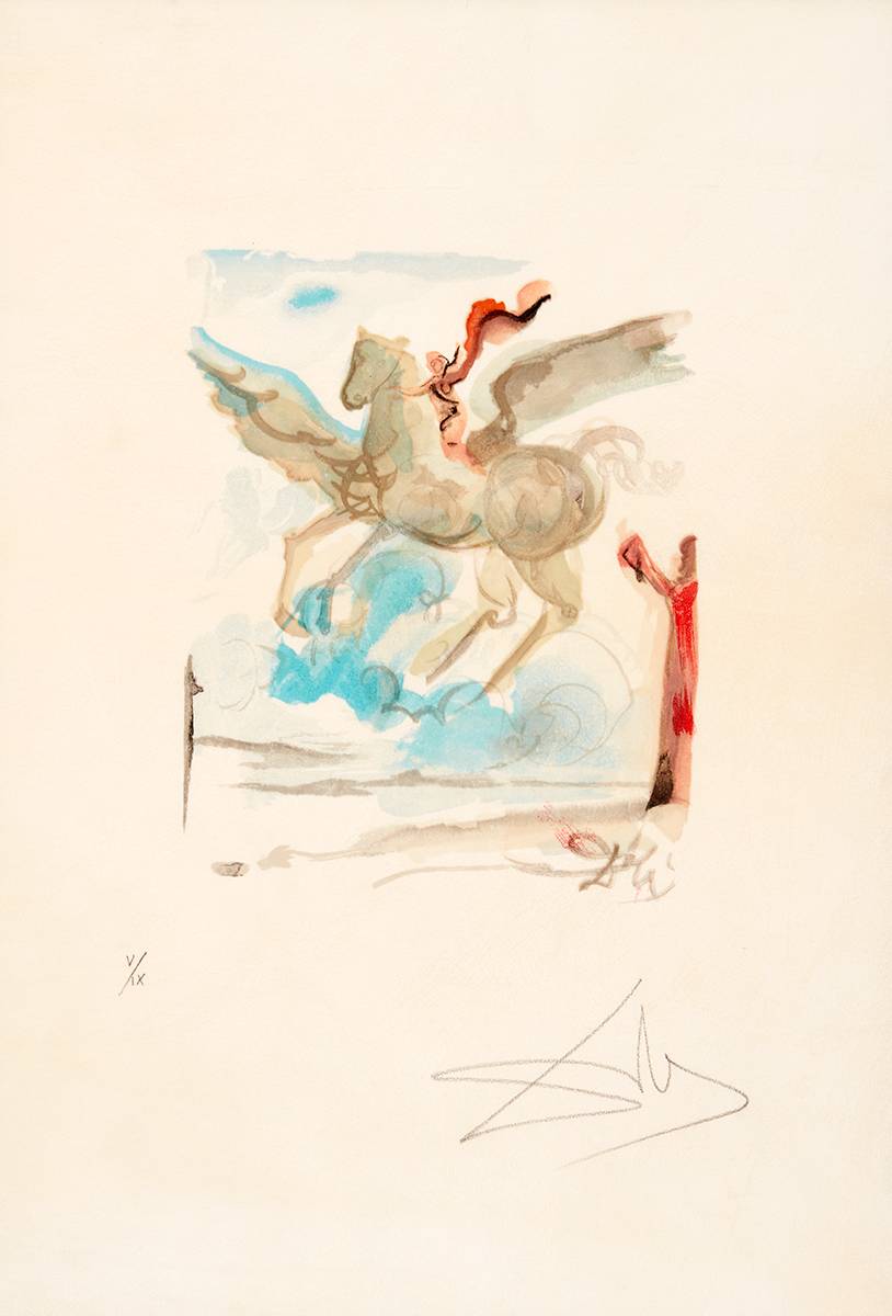L'ART D'AIMER, UN G�N�REUX COURSIER, 1979 by Salvador Dal� (Spanish, 1904-1989) at Whyte's Auctions