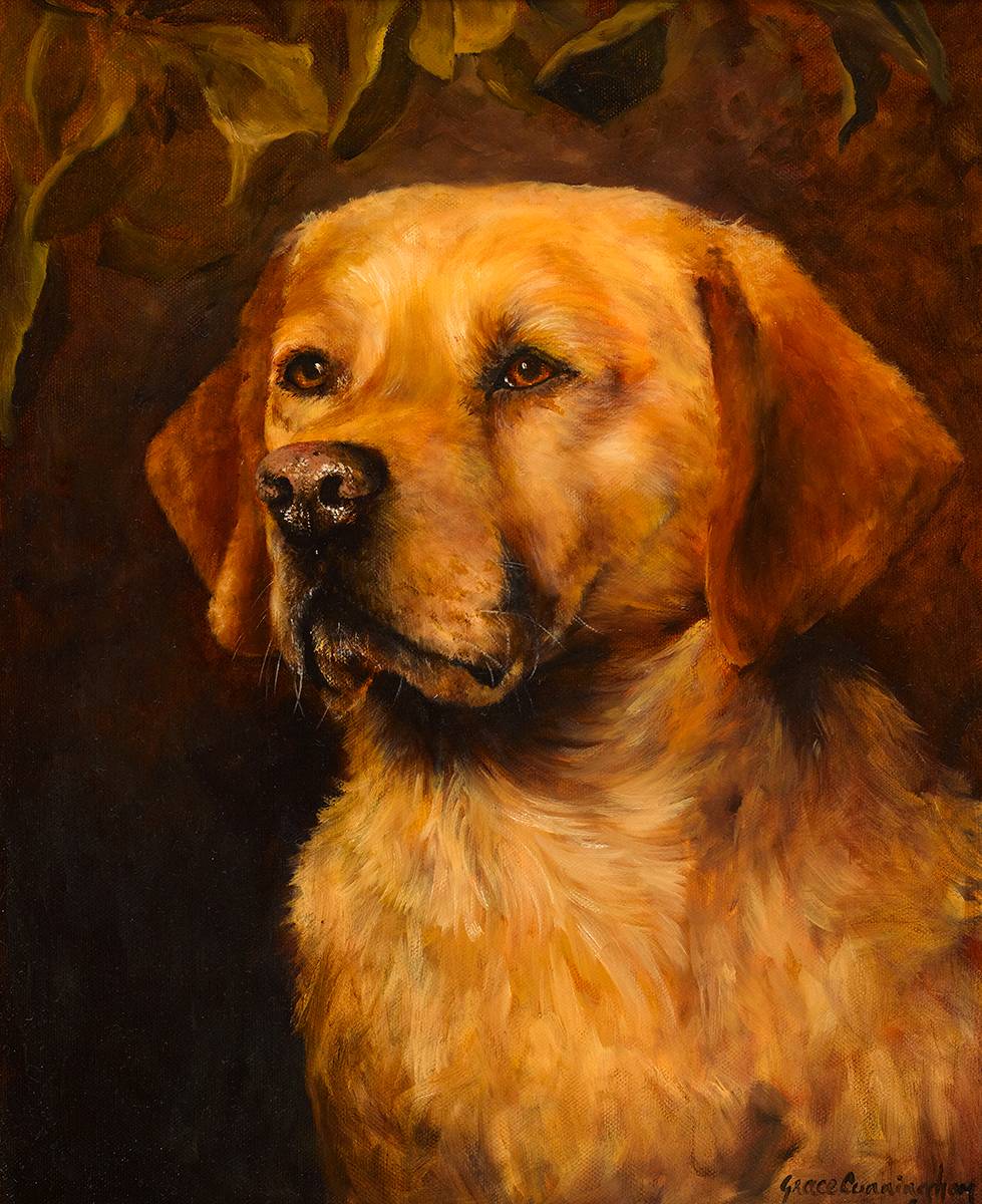 HEAD OF A LABRADOR by Grace Cunningham (b. 1972) (b. 1972) at Whyte's Auctions
