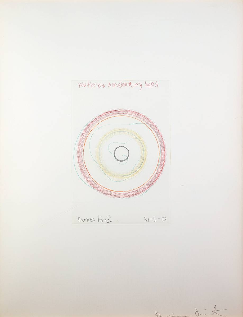 YOU THREW A MELON AT MY HEAD, SPIN PAINTING by Damien Hirst (British, b.1965) at Whyte's Auctions