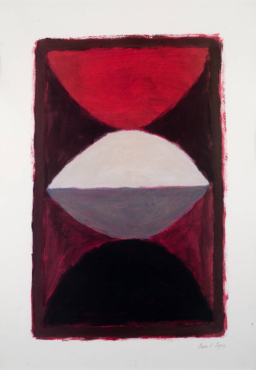 RED ON BLACK by Breon O'Casey (1928-2011) at Whyte's Auctions