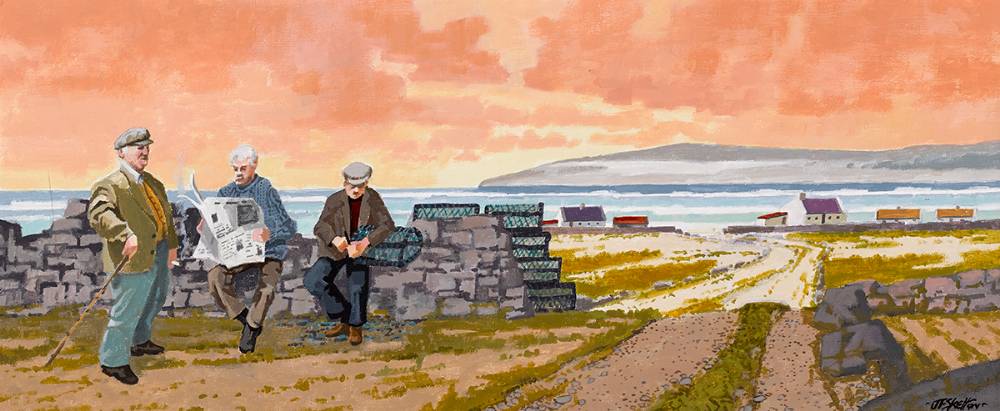 SUNDAY, INISHEER, ARAN ISLANDS by John Francis Skelton (b.1954) at Whyte's Auctions