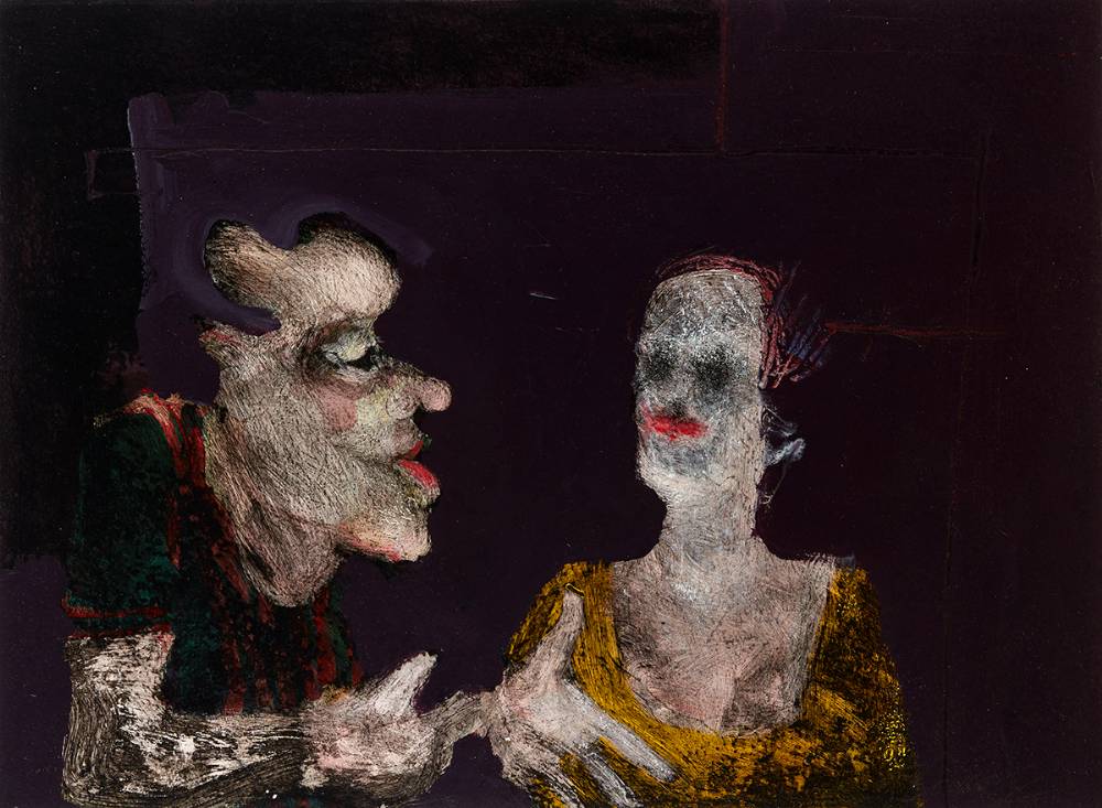 THE ODD COUPLE, 1987 by Pat Connor sold for �440 at Whyte's Auctions
