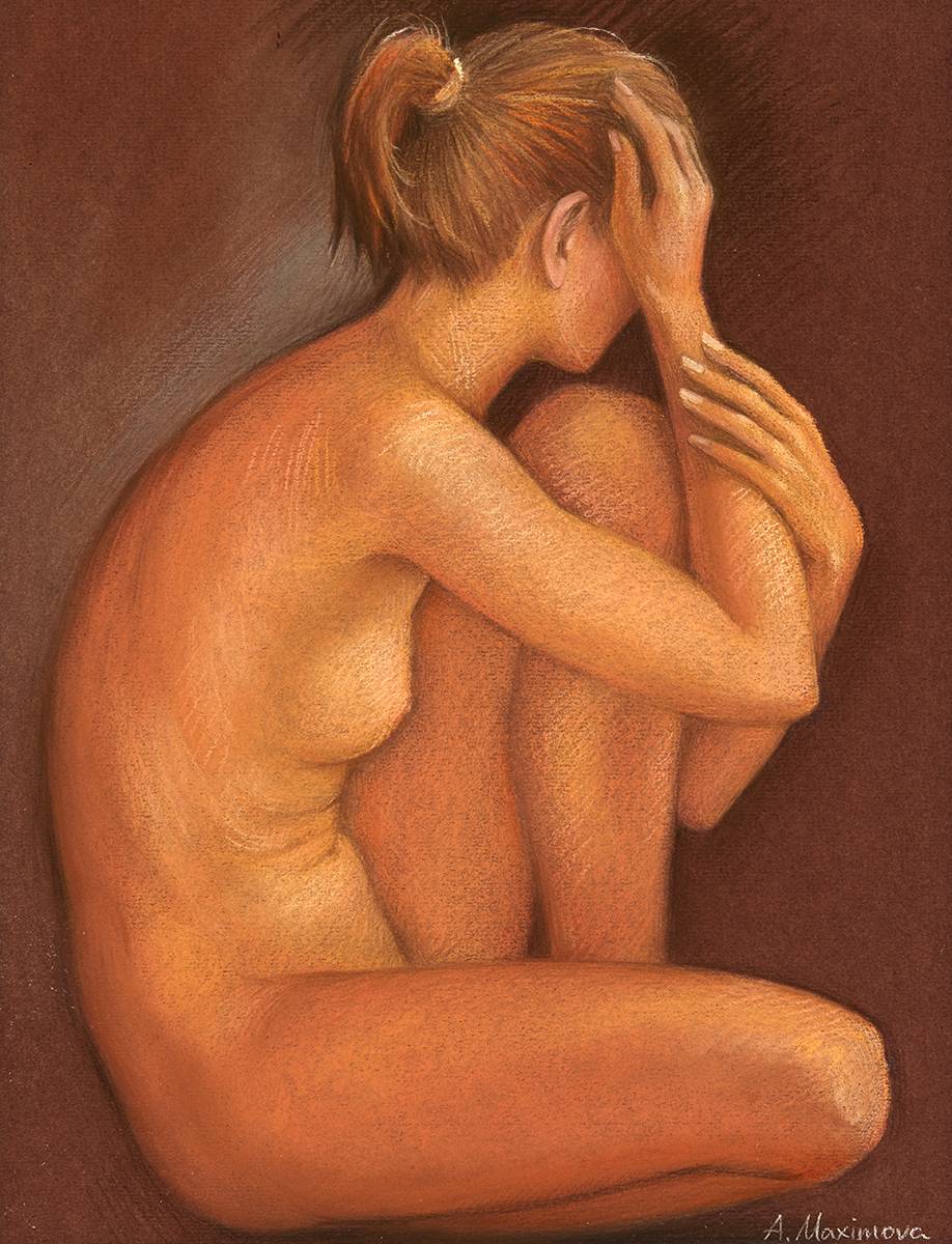 NUDE STUDY by Angela Maximova  at Whyte's Auctions
