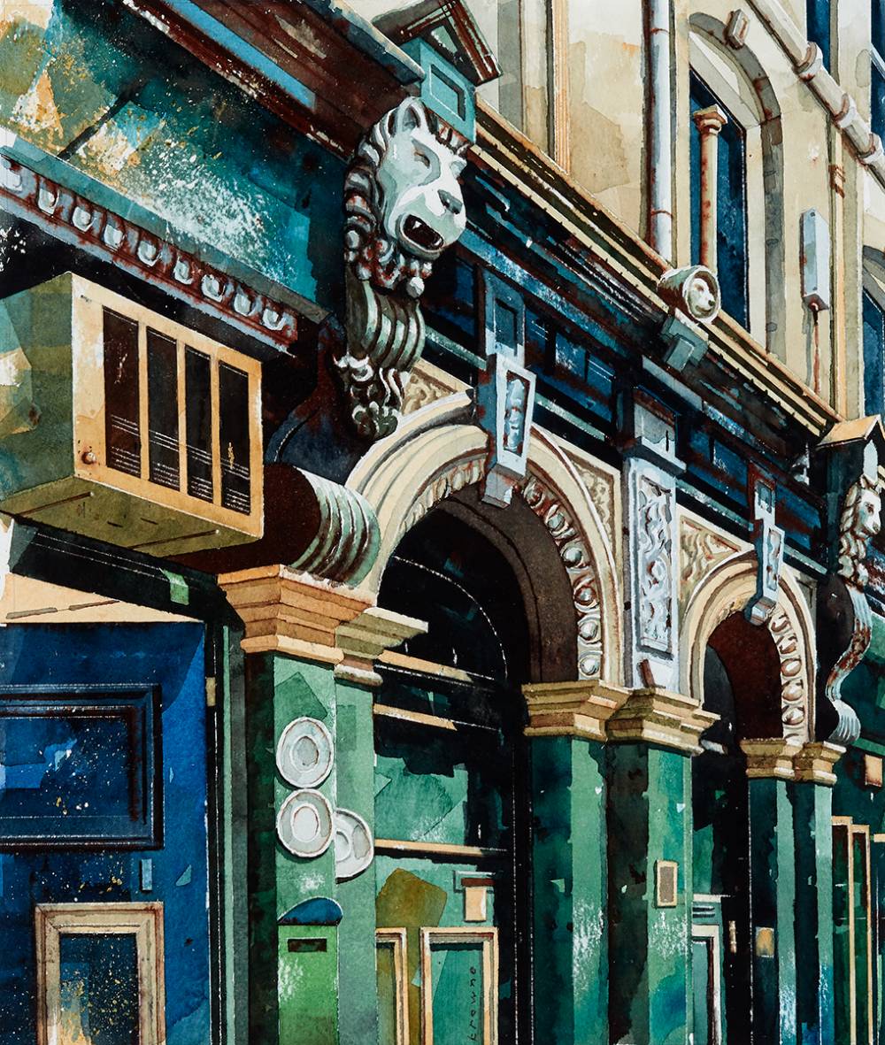 DAME STREET, JULY, 1.00PM by David Browne (b. 1957) at Whyte's Auctions
