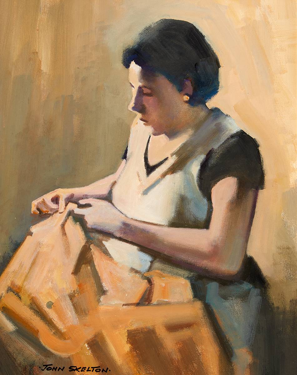 KERRY SEAMSTRESS, CAHIRSIVEEN, COUNTY KERRY, 2001 by John Skelton (1923-2009) at Whyte's Auctions