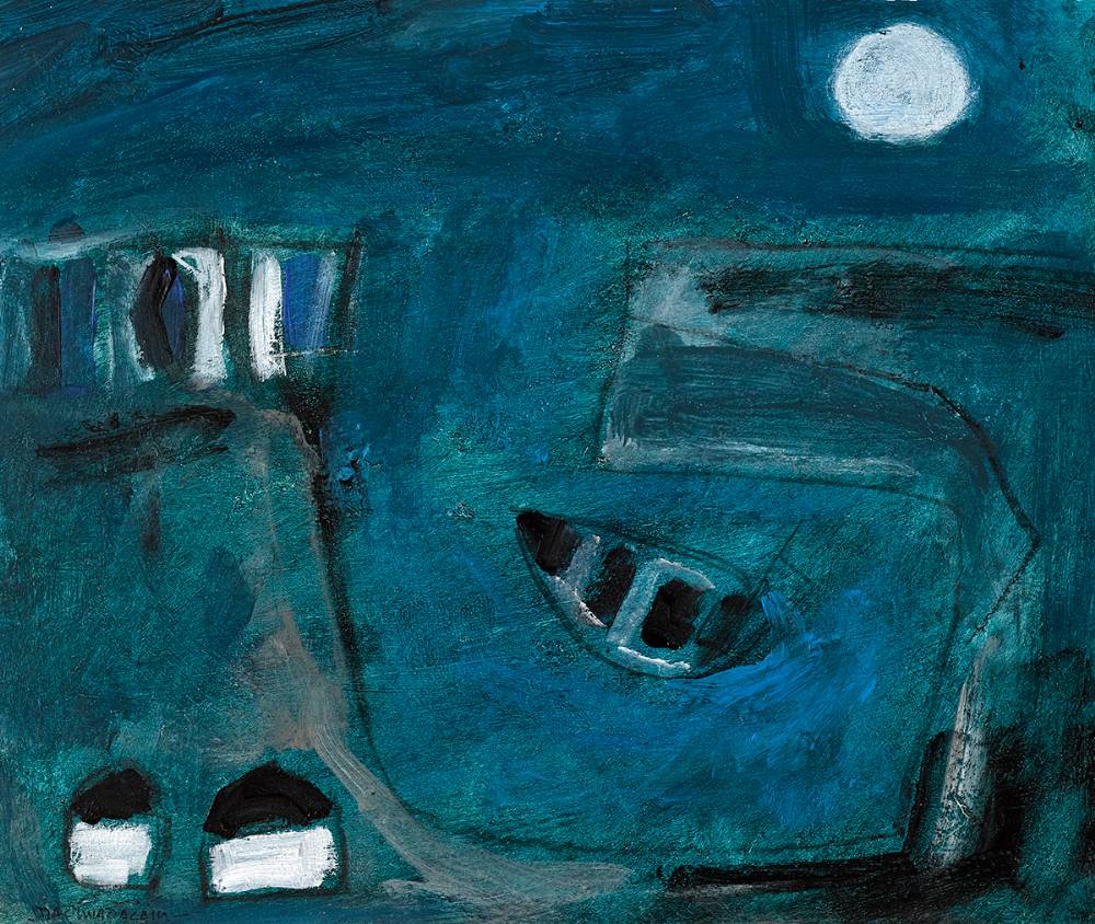 BOAT AT MIDNIGHT by P�draig MacMiadhach�in RWA (1929-2017) at Whyte's Auctions