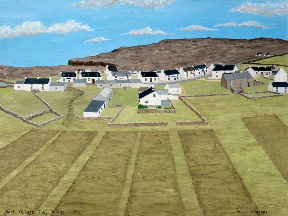 EAST VILLAGE, TORY ISLAND, COUNTY DONEGAL by Ruair� Rodgers (b.1956) at Whyte's Auctions