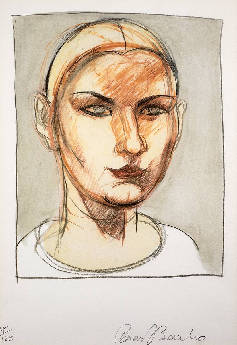 HEAD STUDY by Brian Bourke HRHA (b.1936) at Whyte's Auctions