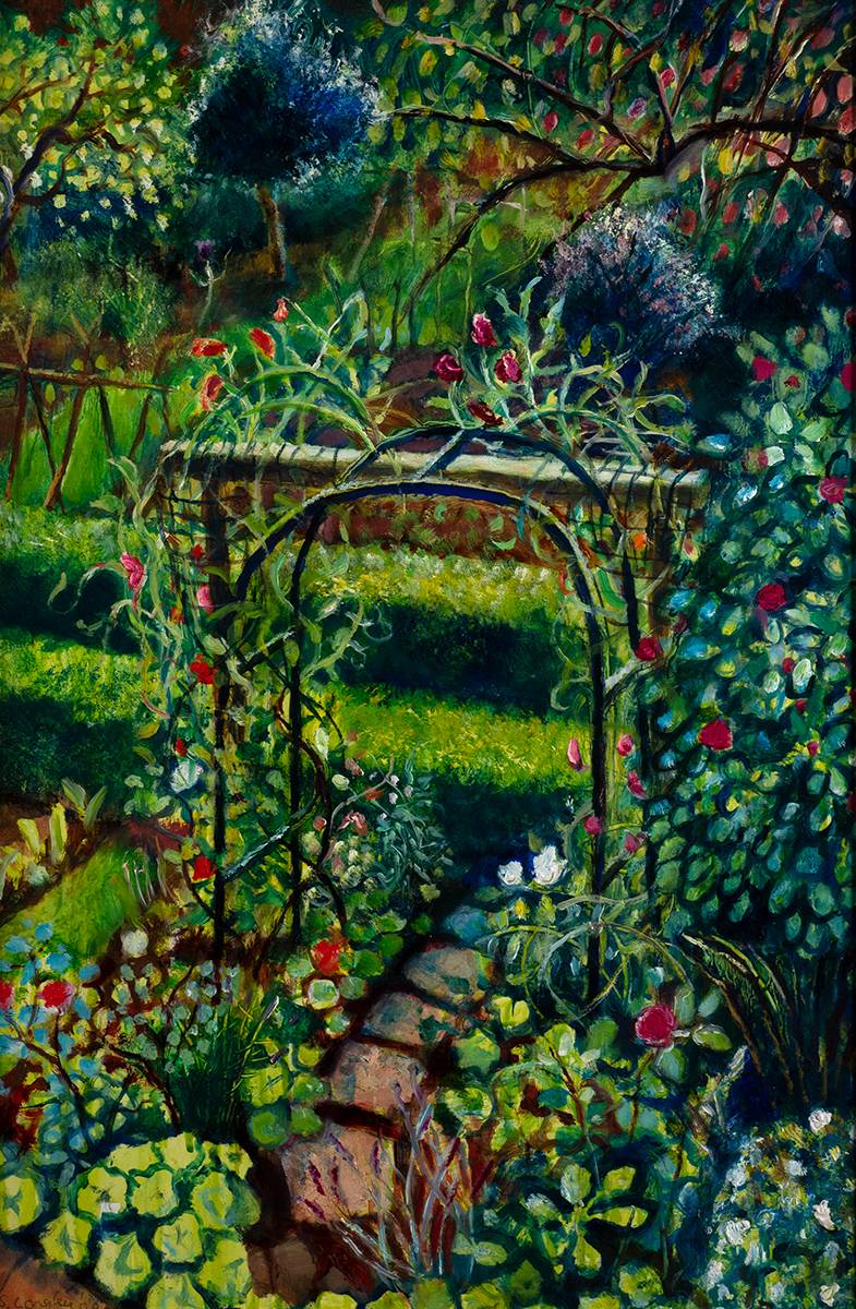 SWEET PEA TRELLIS, 2008 by Sarah Longley sold for 400 at Whyte's Auctions