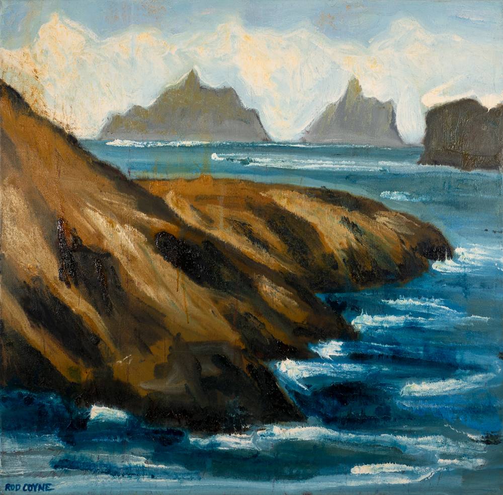 SKELLIG FROM HOGS HEAD, COUNTY KERRY by Rod Coyne (b.1967) at Whyte's Auctions