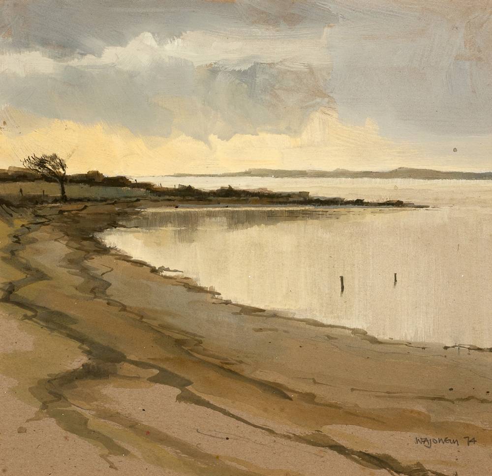 MORNING LIGHT, STRANGFORD, COUNTY DOWN, 1974 by W. A. J. O'Neill sold for �300 at Whyte's Auctions