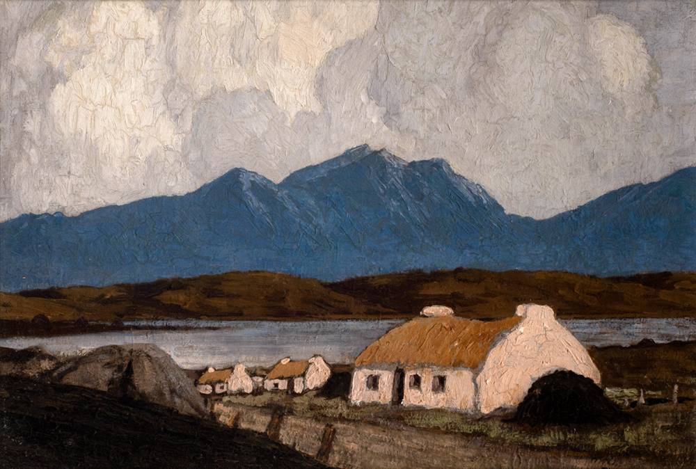 COTTAGES, WEST OF IRELAND, 1928-30 by Paul Henry RHA (1876-1958) RHA (1876-1958) at Whyte's Auctions
