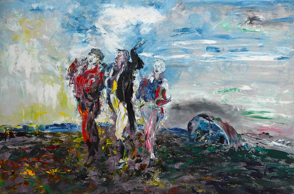 SHOUTING, 1950 by Jack Butler Yeats sold for �1,400,000 at Whyte's Auctions