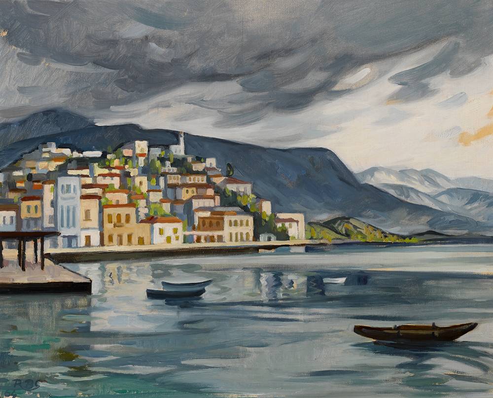 STORM OVER POROS, 1964 by Rosaleen Brigid Ganly sold for �1,600 at Whyte's Auctions