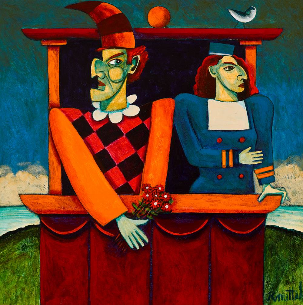 MR. PUNCH WITH SAILOR by Graham Knuttel (b.1954) at Whyte's Auctions