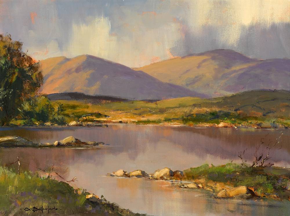 LOUGH BAWN, COUNTY GALWAY by George K. Gillespie RUA (1924-1995) at Whyte's Auctions