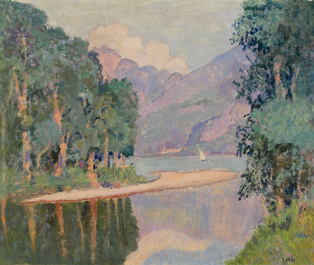 A COVE ON LAKE GARDA, ITALY by Letitia Marion Hamilton RHA (1878-1964) at Whyte's Auctions