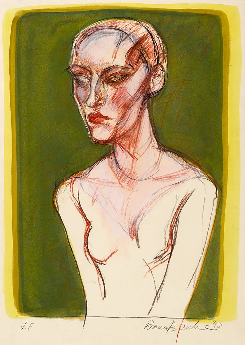 PORTRAIT OF V.F., 1998 by Brian<br>Brian Bourke HRHA (b.1936) at Whyte's Auctions