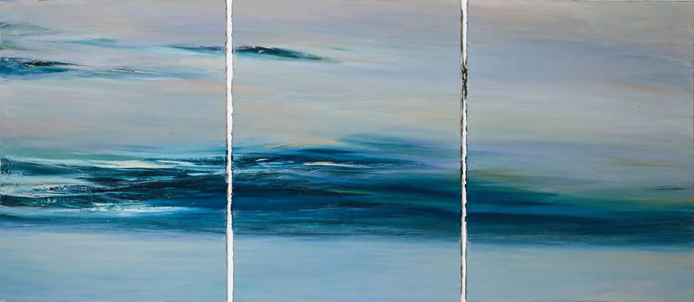 MORNING SEA, COUNTY MAYO, 1999 (TRIPTYCH) by Mary Lohan (b.1954) (b.1954) at Whyte's Auctions