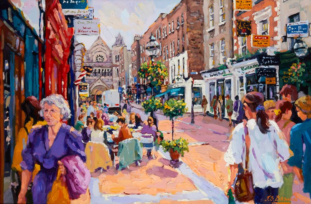 SOUTH ANNE STREET, DUBLIN by James S. Brohan (b.1952) at Whyte's Auctions