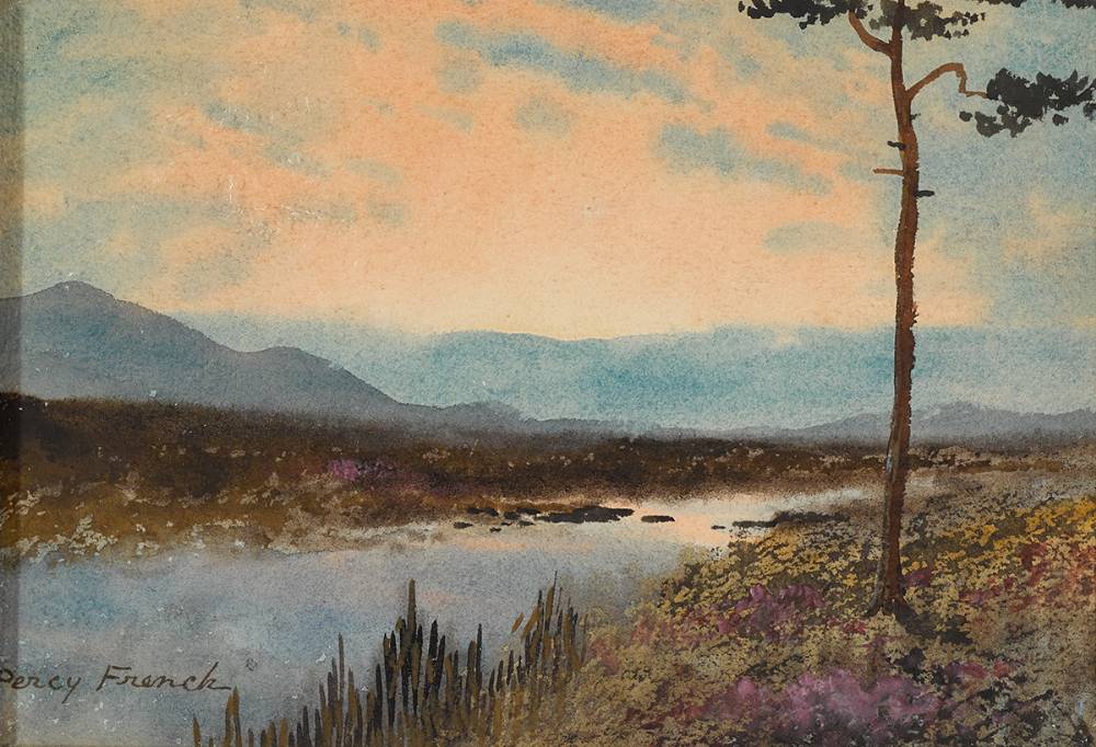 SUNSET OVER A BOG by William Percy French (1854-1920) at Whyte's Auctions