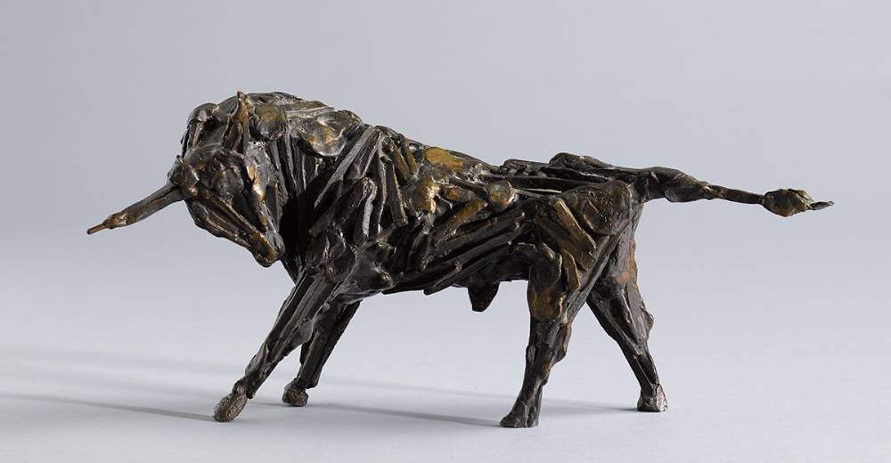 BULL, 1980 by John Behan sold for �2,900 at Whyte's Auctions