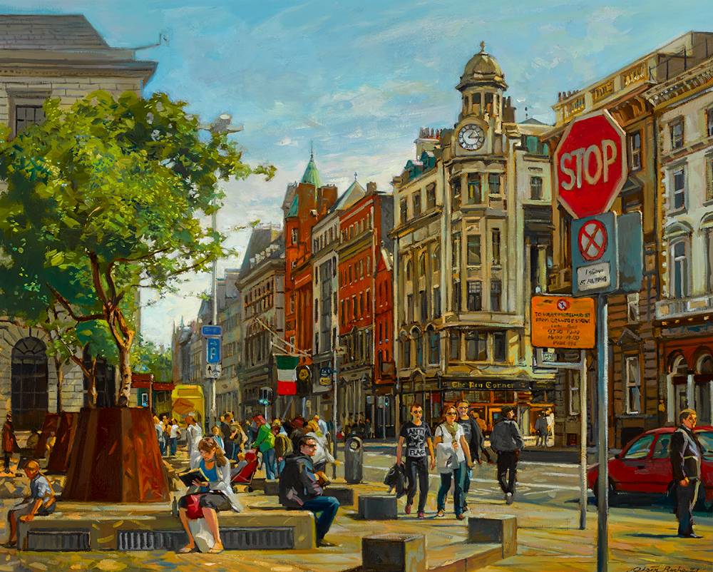 SUNLIGHT, DAME STREET, DUBLIN by Ois�n Roche (b.1973) at Whyte's Auctions