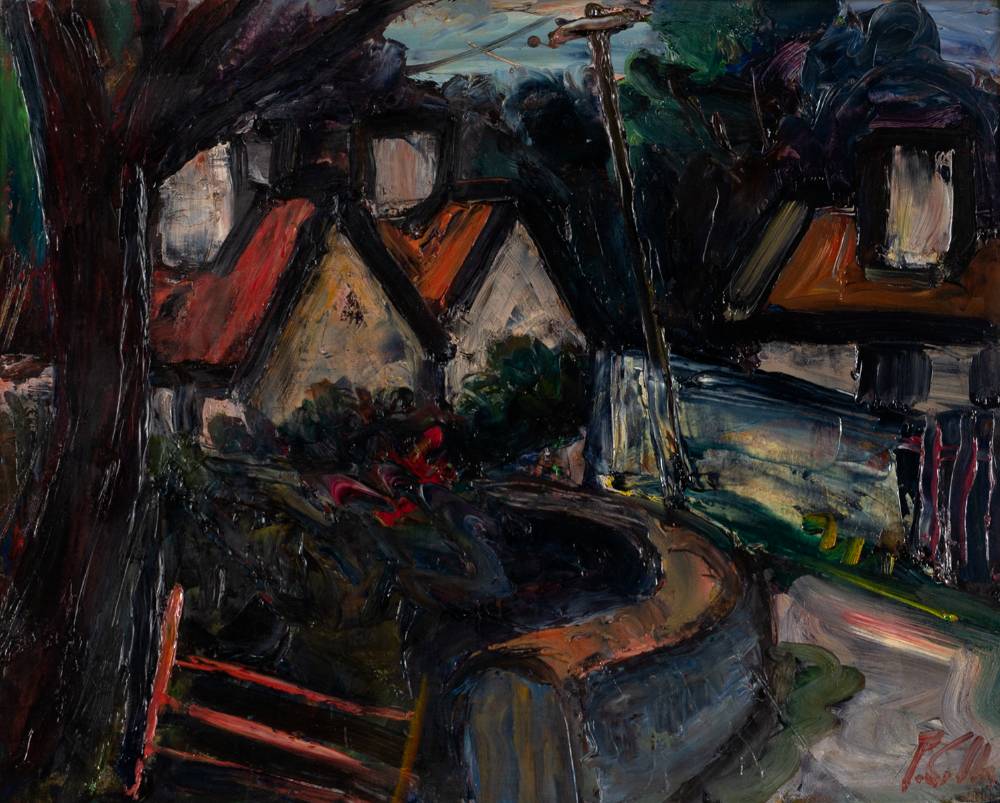 COTTAGES by Peter Collis RHA (b.1929) at Whyte's Auctions