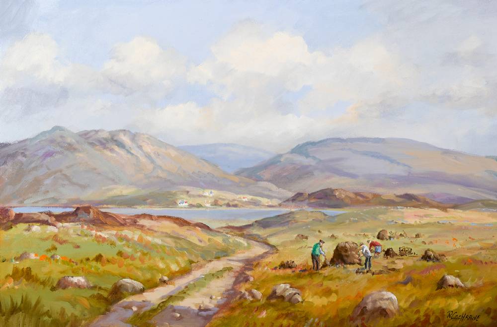 BOGLAND AT DUNGLOE, COUNTY DONEGAL by Robert Cochrane sold for �200 at Whyte's Auctions