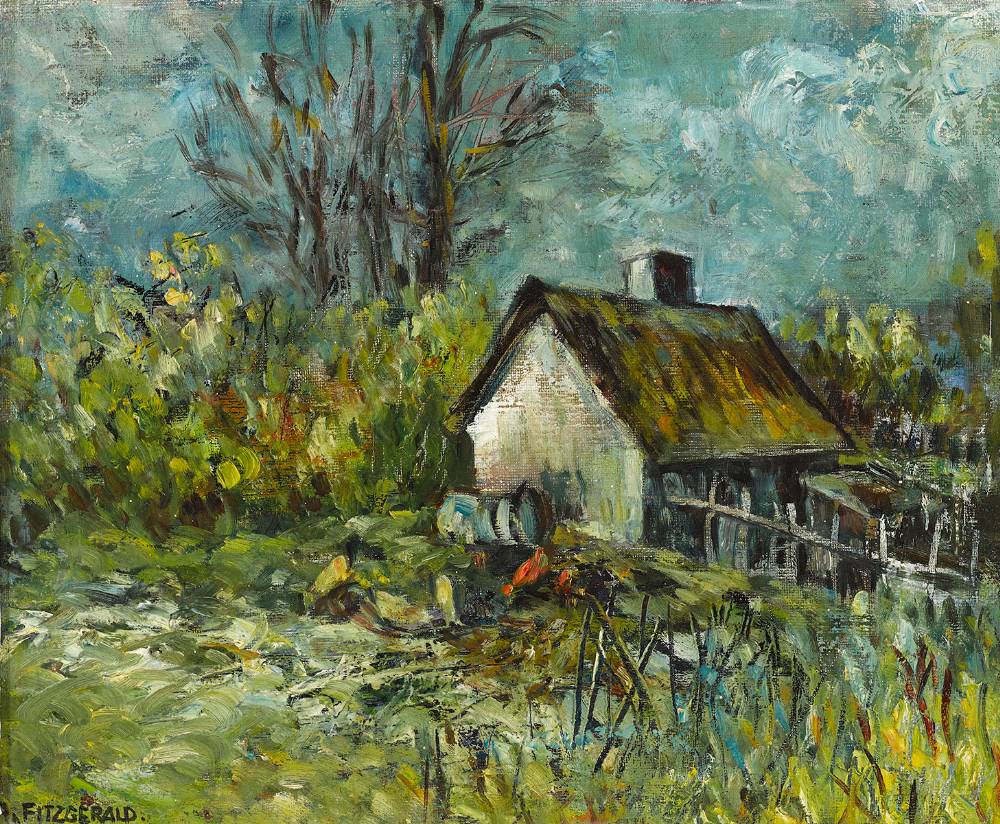 COTTAGE IN A LANDSCAPE by Anne Fitzgerald (b.1955) at Whyte's Auctions