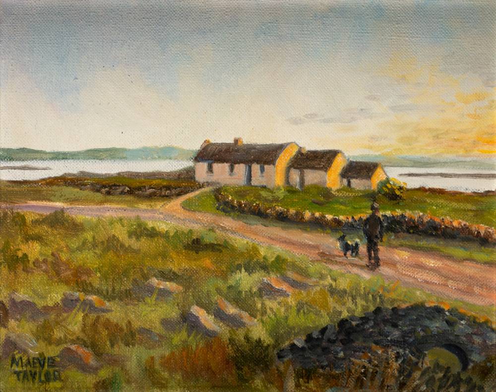 EVENING NEAR CLIFDEN, COUNTY GALWAY by Maeve Taylor sold for 170 at Whyte's Auctions