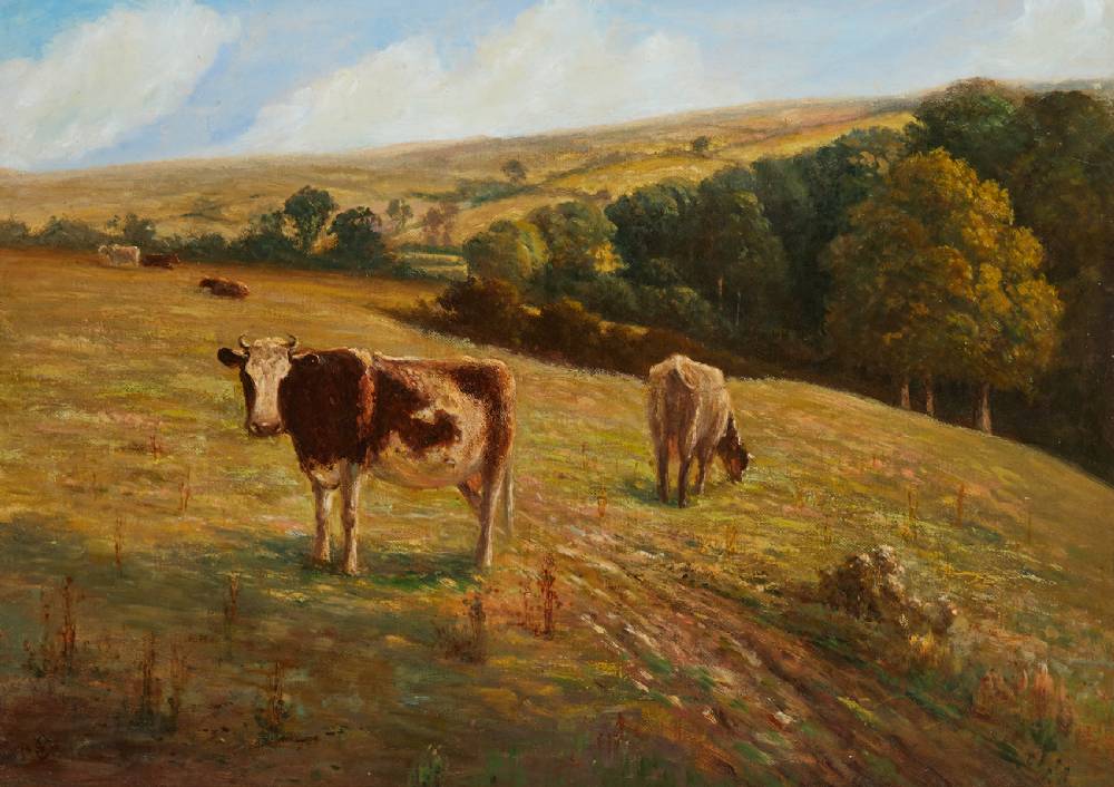 CATTLE GRAZING by Ernest Albert Waterlow (1850-1919) at Whyte's Auctions