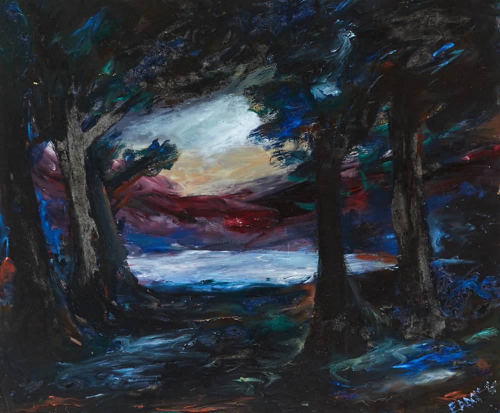 MOONLIT WOODED LANDSCAPE by Senator Edward Augustine McGuire (1901-1992) at Whyte's Auctions