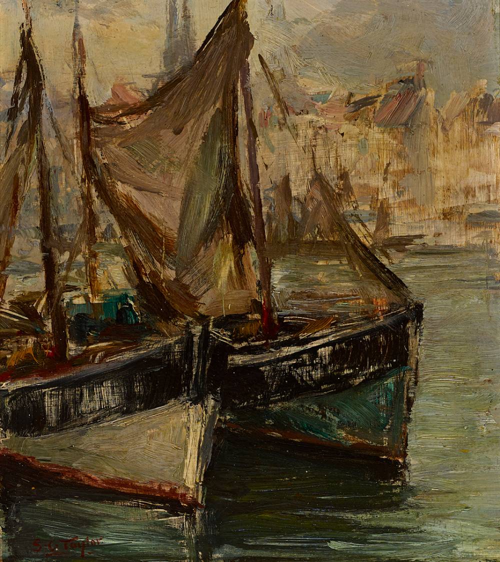 BRETON HARBOUR by Samuel C. Taylor (1870-1944) at Whyte's Auctions