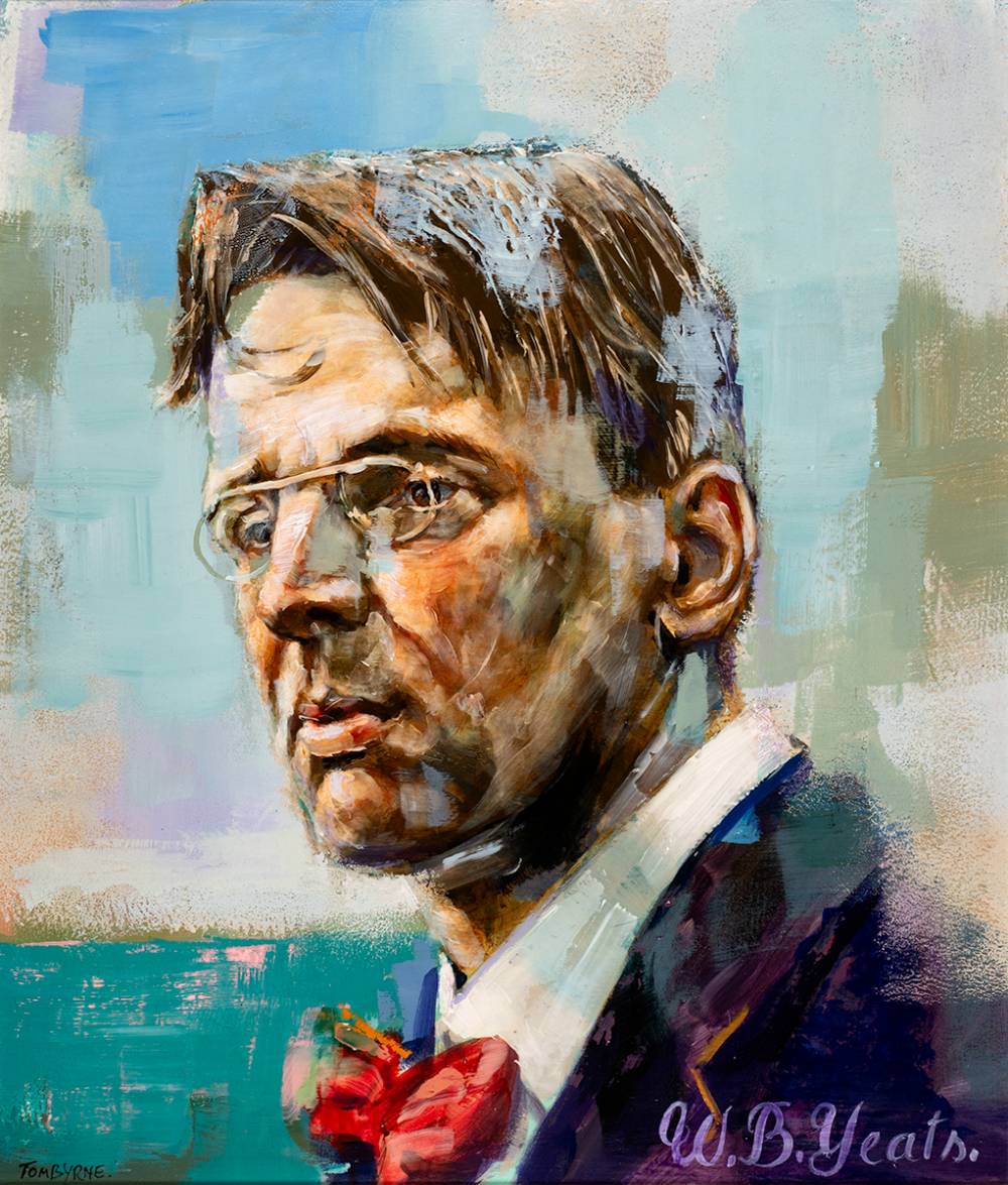 PORTRAIT OF W. B. YEATS by Tom Byrne sold for �580 at Whyte's Auctions
