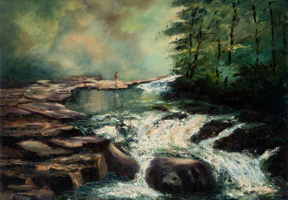 DOWN BY THE GLENSIDE, 1991 by Pat McKenna  at Whyte's Auctions