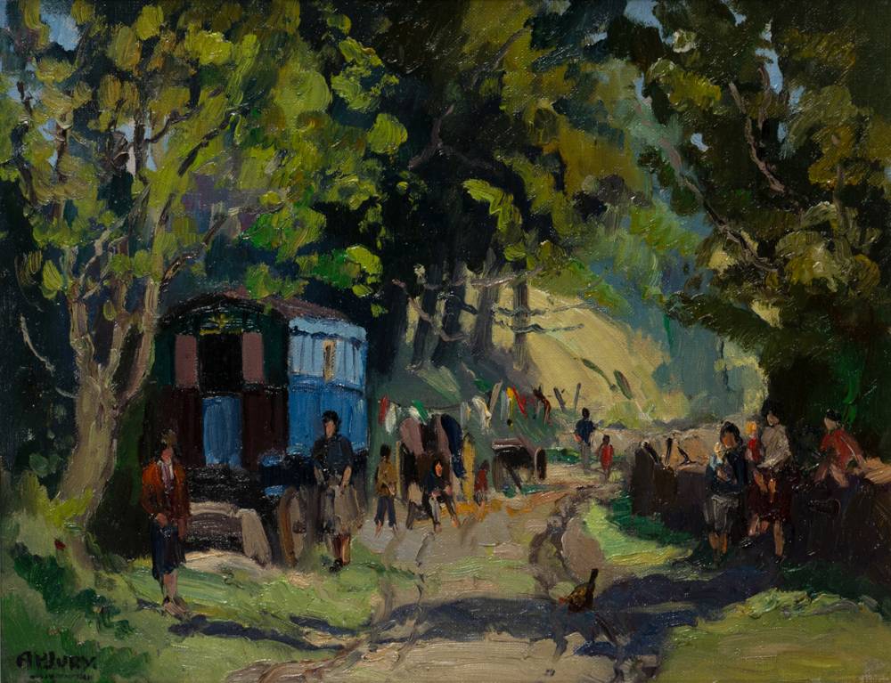 THE HARVEYS, ARDS, COUNTY DONEGAL by Anne Primrose Jury RUA (1907-1995) at Whyte's Auctions