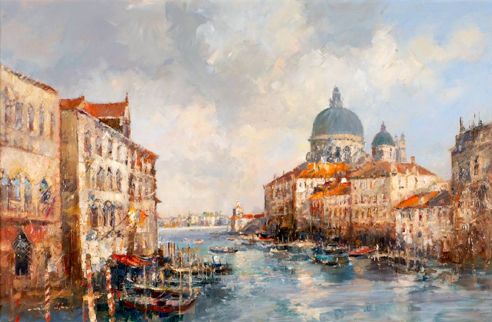 THE GRAND CANAL, VENICE by Colin Gibson RUA (b.1948) RUA (b.1948) at Whyte's Auctions