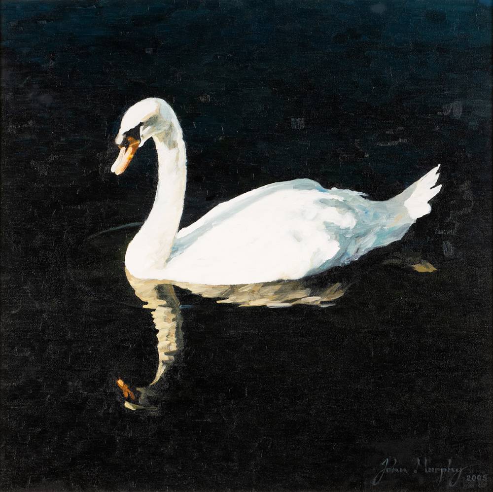 SWAN ON DEEP BLUE, 2005 by John Murphy sold for 420 at Whyte's Auctions