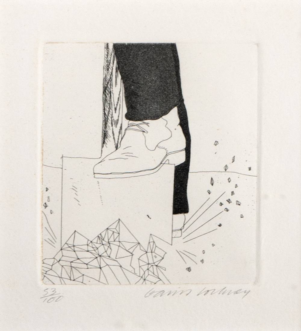 DIGGING UP GLASS, 1969 by David Hockney RA (British, b.1937) at Whyte's Auctions