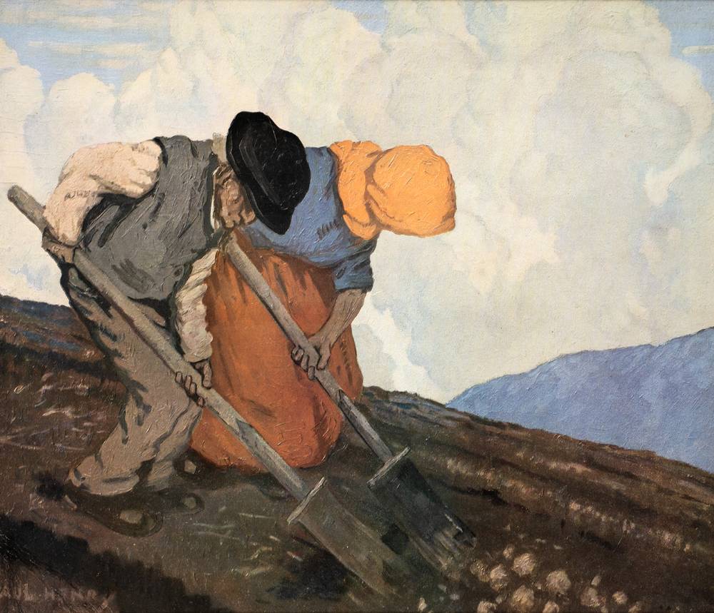 POTATO DIGGERS by Paul Henry RHA (1876-1958) at Whyte's Auctions