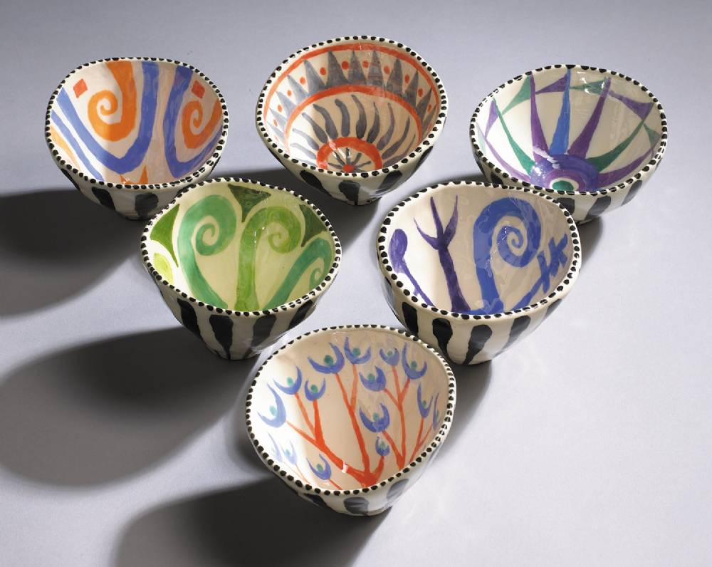 SET OF SIX BOWLS, 2008 by John ffrench sold for �2,200 at Whyte's Auctions