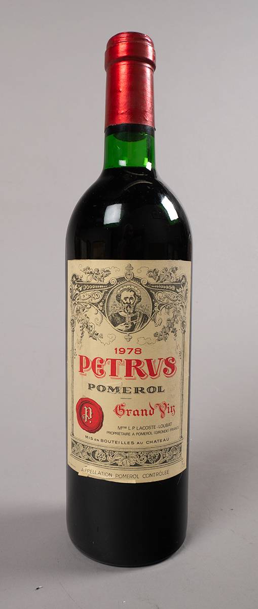 Petrus Pomerol Grand Vin, Mme.  L.B. Lacoste-Loubat, 1978. at Whyte's Auctions